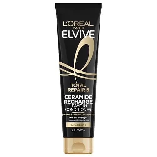 L'Oreal Paris Elvive Total Repair 5 Protein Recharge Leave-In Conditioner Treatment 150ml (5.1 Fl Oz) | Strengthens & Protects Hair thumbnail 1