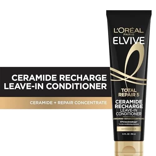 L'Oreal Paris Elvive Total Repair 5 Protein Recharge Leave-In Conditioner Treatment 150ml (5.1 Fl Oz) | Strengthens & Protects Hair thumbnail 2