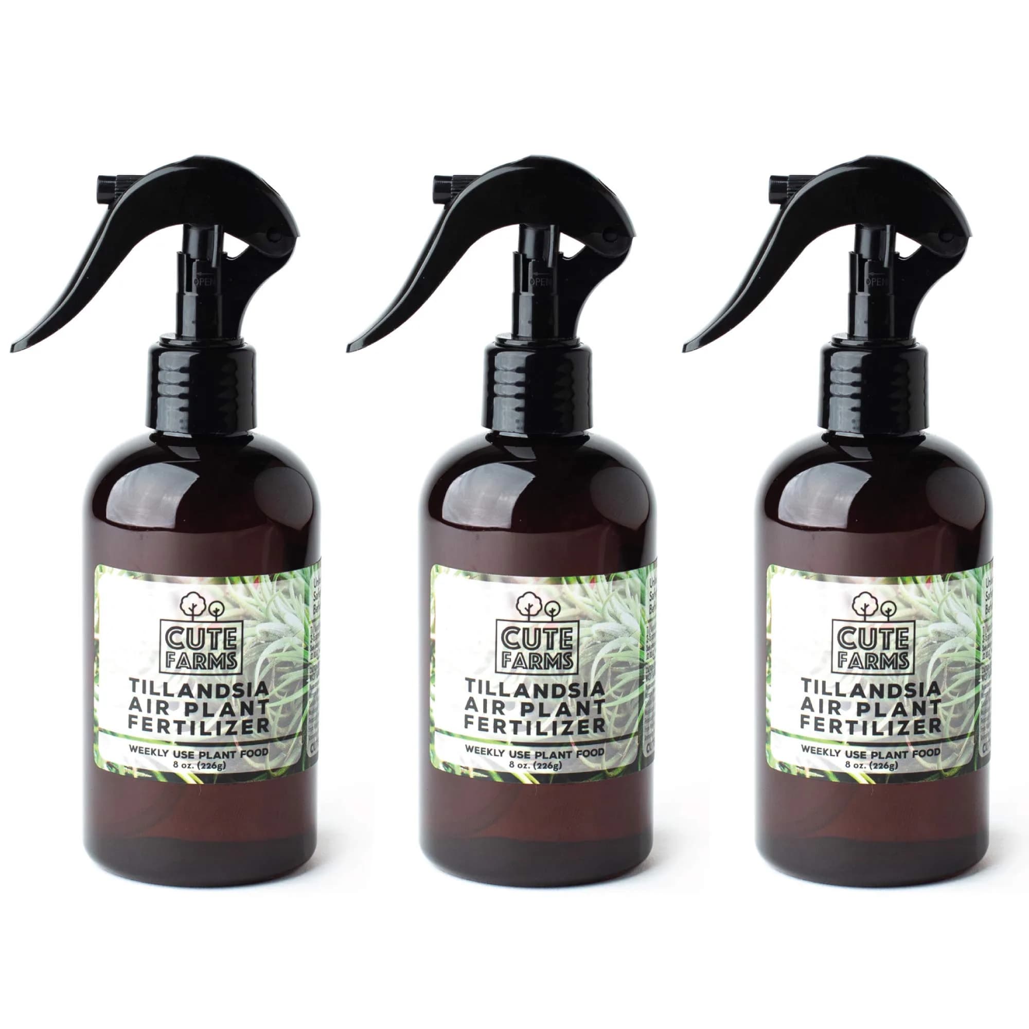 Cute Farms Air Plant Fertilizer Spray 118ml (4 fl oz) | Gentle Weekly Formula for Tillandsia — 8 oz