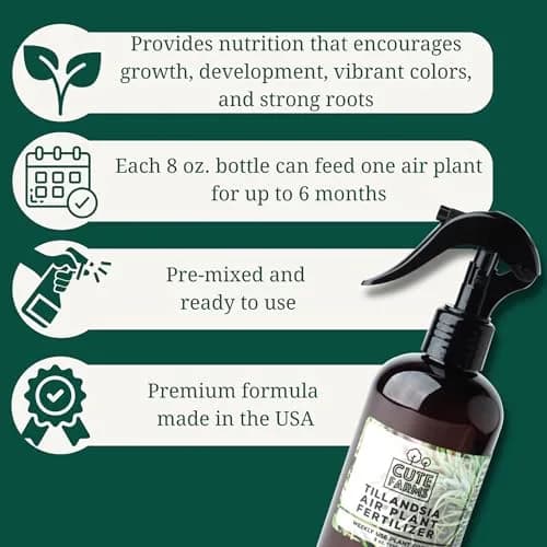 Cute Farms Air Plant Fertilizer Spray 24 fl oz (710 ml) | Gentle Weekly Use Formula Plant Food for Tillandsia thumbnail 2