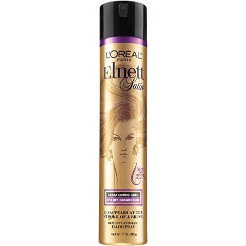 L'Oreal Paris Elnett Satin Precious Oils Hairspray 312 g (11 oz) | Extra Strong Hold, Humidity Resistant — 11 Ounce