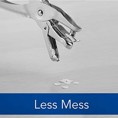 Swingline 1 Hole Punch Chrome 2-Pack | Durable, Compact, 5 Sheet Capacity thumbnail 4