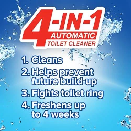 Soft Scrub 4-in-1 Rim Hanger Toilet Bowl Cleaner, Sapphire Waters, 6 Count | Fights Ring & Buildup, Freshens 4 Weeks thumbnail 3