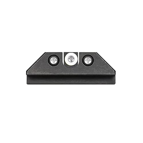 Night Fision Tritium Night Sight Set for Glock 42/43/43X, White Front Ring, U Notch Black Rear Rings | Bright, Durable, Compatible thumbnail 2