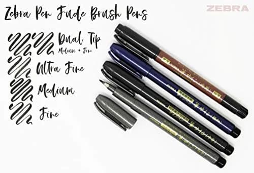 Zebra Pen Zensations Brush Pen 0.7mm | Water-Based Pigment Ink for Creative Expression thumbnail 4