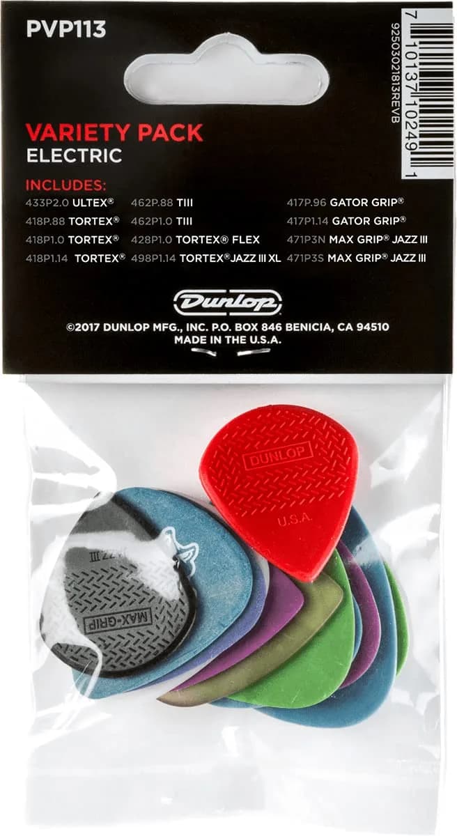 Jim Dunlop Electric Pick Variety Pack - 12 Pack | Explore Tone with USA-Made Picks - view 2