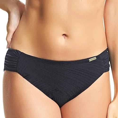 Fantasie Ottawa Mid Rise Bikini Brief Black | Supportive, Textured Nylon, Fully Lined thumbnail 1