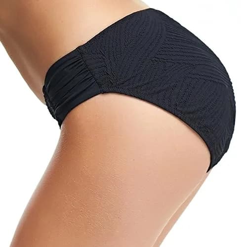 Fantasie Ottawa Mid Rise Bikini Brief Black | Supportive, Textured Nylon, Fully Lined thumbnail 2