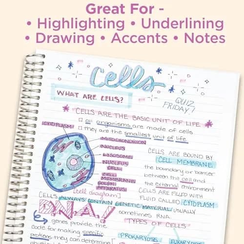 Zebra Pen Mildliner Dual Tip Highlighter Set, 15 Assorted Colors | AP Certified Non-Toxic thumbnail 5