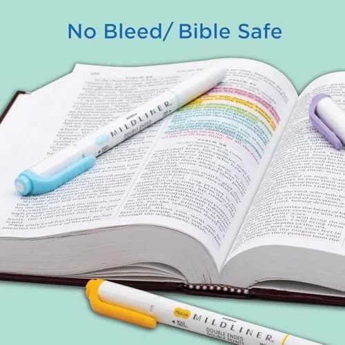 Zebra Pen Mildliner Dual Tip Highlighter Set, 15 Assorted Colors | AP Certified Non-Toxic thumbnail 7