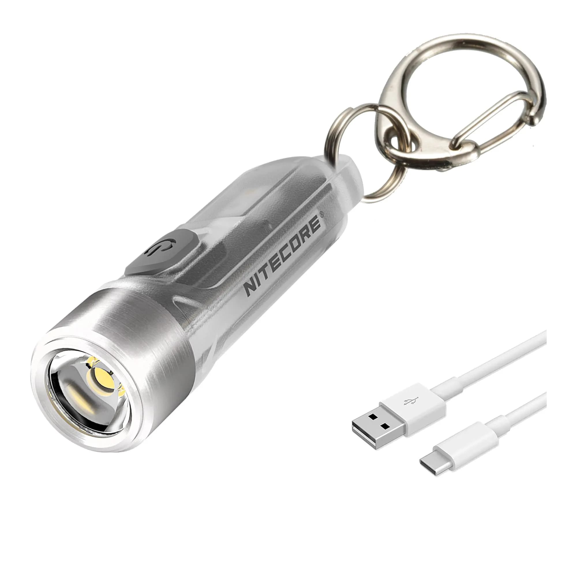 Nitecore TIKI Keychain Flashlight with UV & High CRI Lights, 300 Lumens USB-C Rechargeable, 77yd Beam | Ultra-Light EDC Tool - main product image