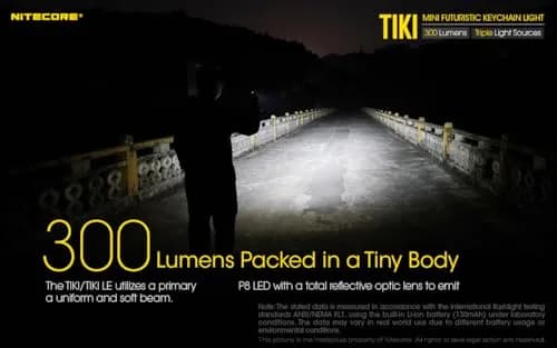 Nitecore TIKI Keychain Flashlight with UV & High CRI Lights, 300 Lumens USB-C Rechargeable, 77yd Beam | Ultra-Light EDC Tool thumbnail 2