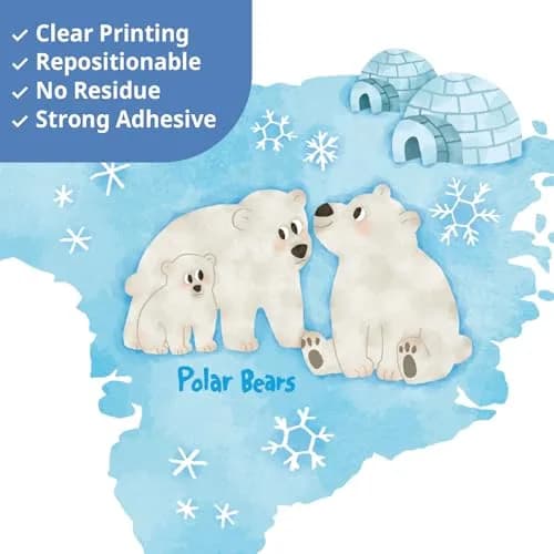 DECOWALL Animal World Map Wall Stickers for Kids Large | Educational, Repositionable Vinyl Decal thumbnail 4