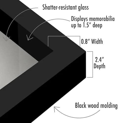 Americanflat Shadow Box Frame 8x10 Inches Engineered Wood Black | Elegant Display for Memories thumbnail 3