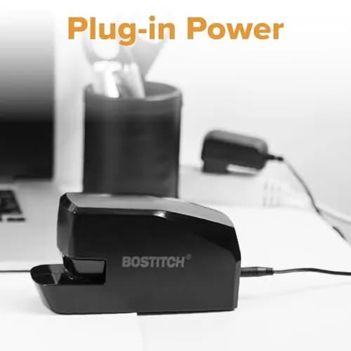 Bostitch Office Portable Electric Stapler 20 Sheets | AC or Battery Powered Black thumbnail 4