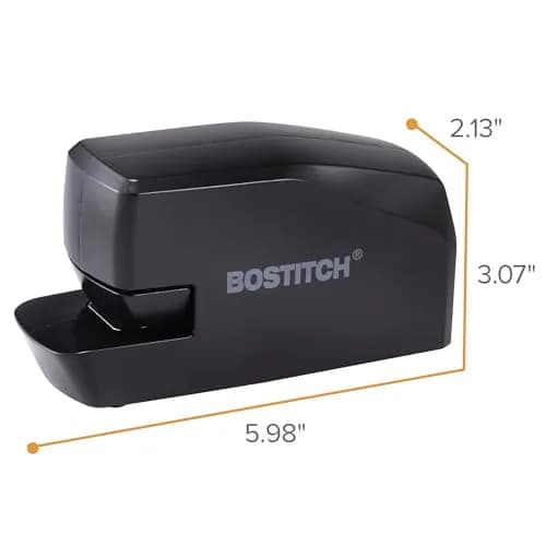 Bostitch Office Portable Electric Stapler 20 Sheets | AC or Battery Powered Black thumbnail 6