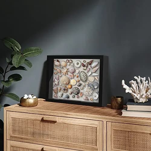 Americanflat 11x14 Shadow Box Frame - Engineered Wood - Black | Deep 1.5-inch Interior, Shatter-Resistant Glass thumbnail 6