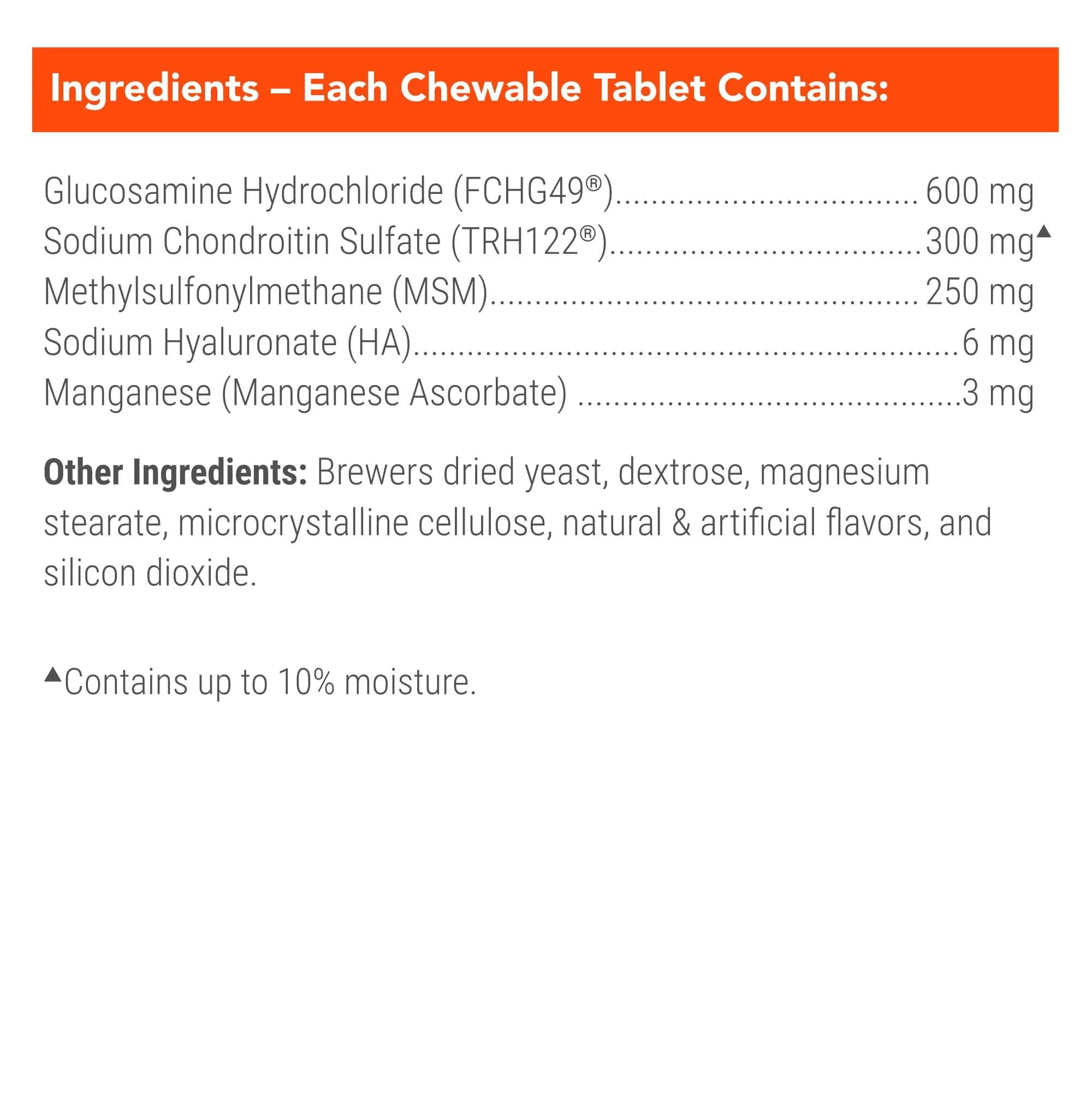 Nutramax Cosequin Dog Joint Supplement Tablets with MSM & HA, 75 Count | Vet Recommended Canine Mobility Support - view 5