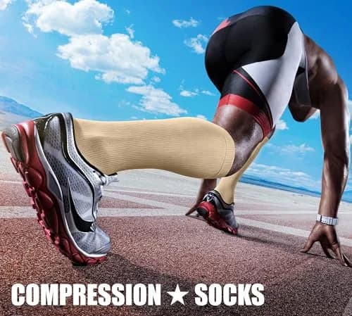 CHARMKING Compression Socks 15-20 mmHg (3 Pairs) S/M Nude | FDA Approved Medical Grade Support for Circulation thumbnail 3