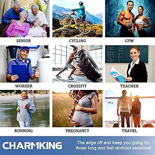 CHARMKING Compression Socks for Women & Men 15-20 mmHg | 3 Pairs, S/M, Graduated Support for Circulation thumbnail 5