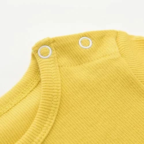 Enfants Chéris Long Sleeve Tee Shirt for Baby Girl Boy 12 Months Yellow | Soft Cotton Baby Top thumbnail 4
