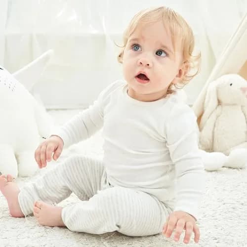 Enfants Chéris Toddler Long Sleeve T Shirt 24 Months Cream White | Soft Cotton Baby Top for Boys & Girls thumbnail 3