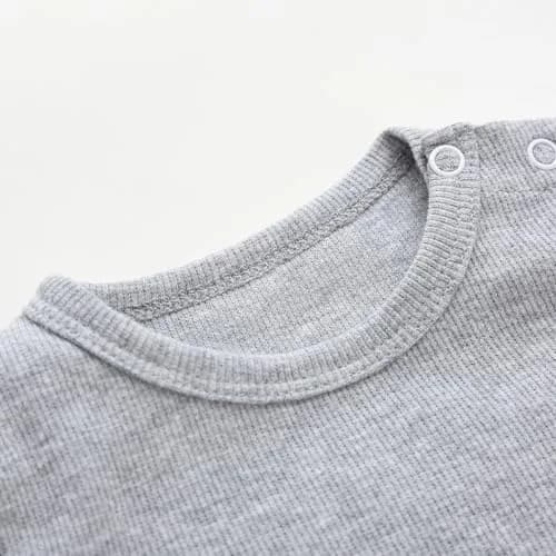 Enfants Chéris Long Sleeve Tee Shirt Toddler 3T Grey | Soft Cotton Baby Top for 0-3 Years thumbnail 2