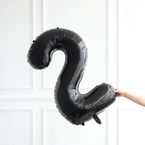 Scorpio 40 Inch Jumbo Black 21 Number Balloons for 21st Birthday Decorations | Reusable Party Props thumbnail 2