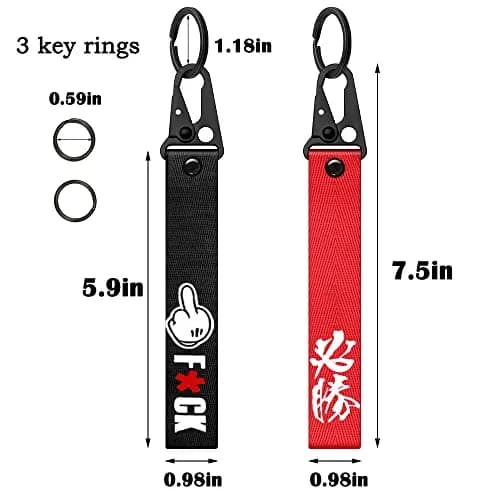 Dsycar Victory Car Motorcycle Keychain Key Rings | Durable Stainless Steel & Polyester, Gift-Ready (70-120 chars) thumbnail 8