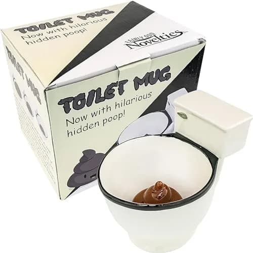 Fairly Odd Novelties Ceramic Toilet Coffee Mug 325ml (11oz) | Hilarious Toilet Humor Gag Gift thumbnail 1