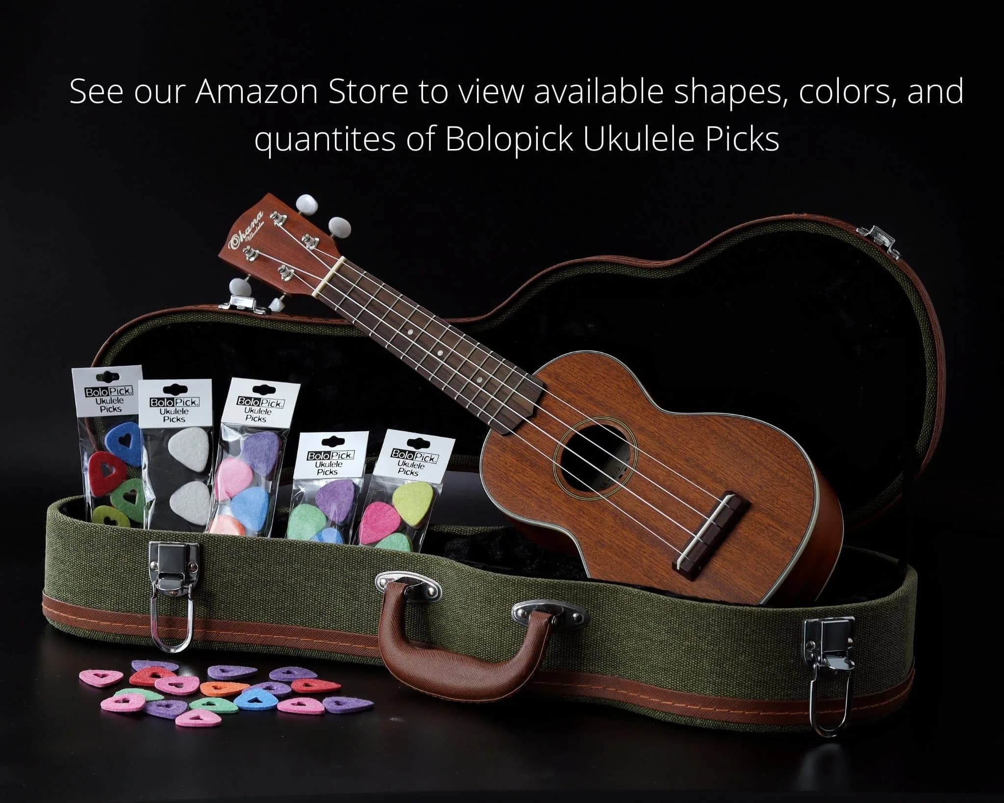 BoloPick Felt Ukulele Picks Cute Pink Lemonade 6 Pack | Soft Strum & Precise Picking - view 6