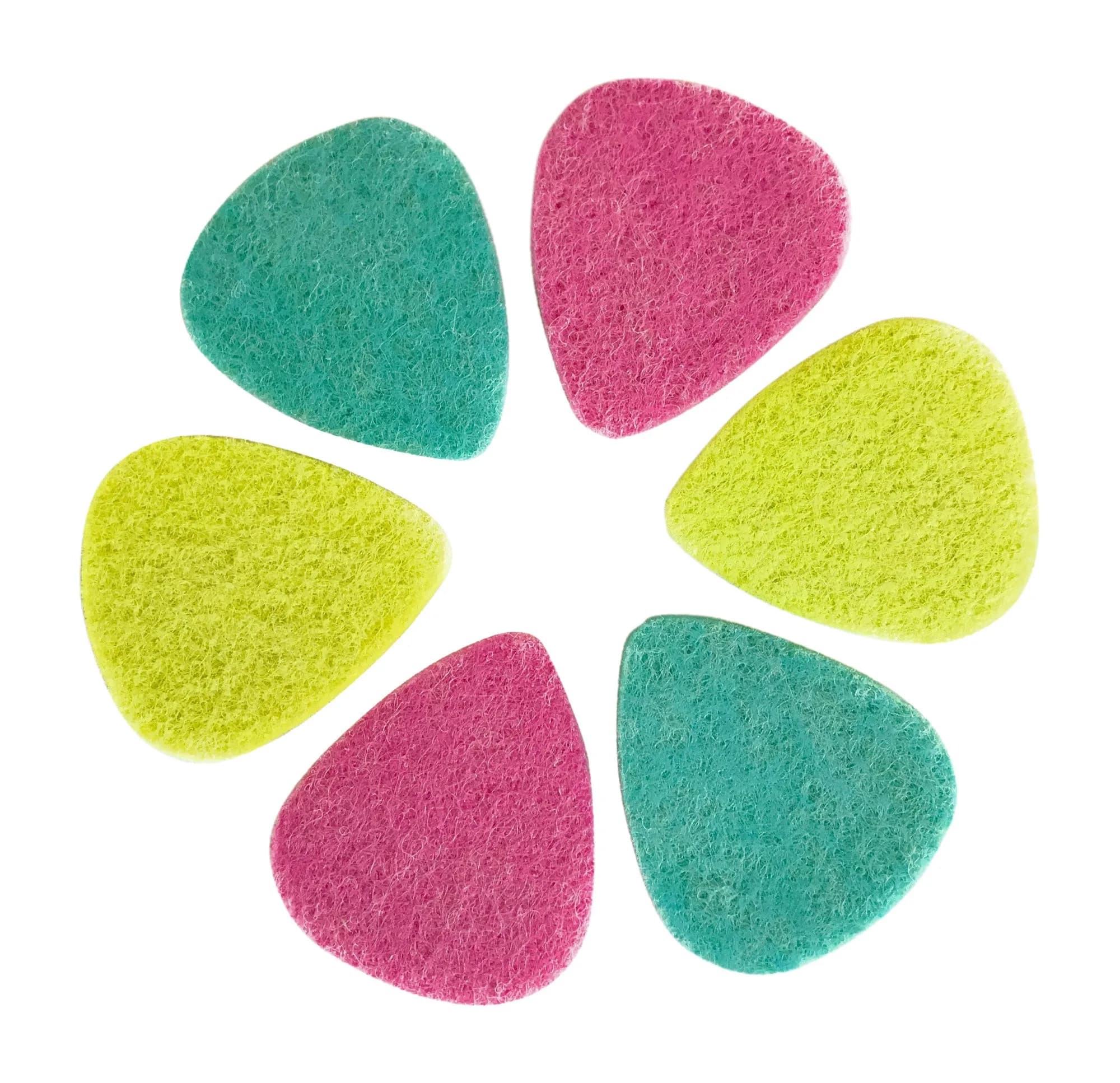 BoloPick Cute Pink Lemonade Felt Ukulele Picks - 3mm Thick, Soft Strum & Precise Picking (6-Pack) - view 3