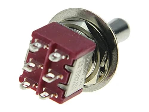 Dopro Fat Bat Toggle Switch 1x | 3 Position ON ON ON Metal Metal 12mm thumbnail 4