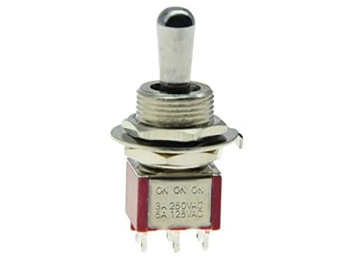 Dopro Fat Bat Toggle Switch 1x | 3 Position ON ON ON Metal Metal 12mm thumbnail 2
