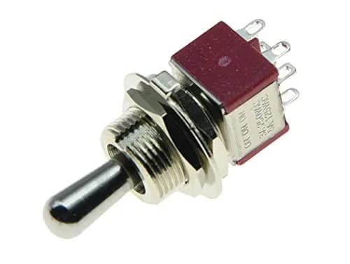 Dopro Fat Bat Toggle Switch 1x | 3 Position ON ON ON Metal Metal 12mm thumbnail 3