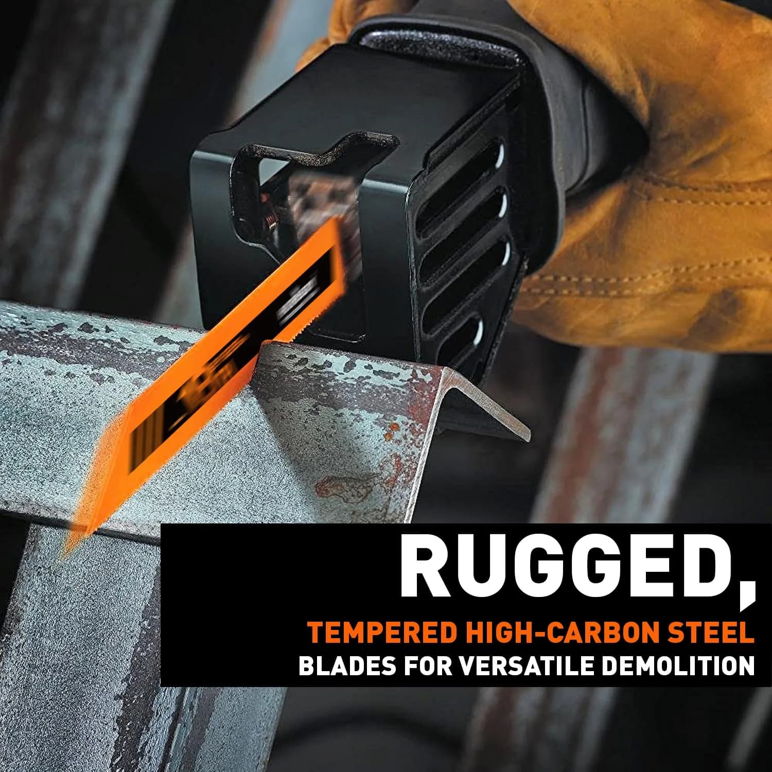 HORUSDY 10-Piece Reciprocating Saw Blades Set | High Carbon Steel for Wood, Metal, Drywall & Plastic - view 4