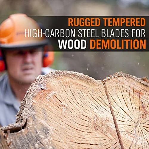 HORUSDY 10-Piece Reciprocating Saw Blades Set | High Carbon Steel for Wood, Metal, Drywall & Plastic thumbnail 7