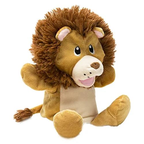 HollyHOME Hand Puppets Lion Plush Animal Zoo Animal Puppets 14 Inches Yellow | Soft, Huggable, for Kids & Adults thumbnail 4