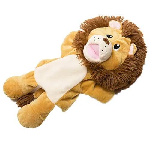 HollyHOME Hand Puppets Lion Plush Animal Zoo Animal Puppets 14 Inches Yellow | Soft, Huggable, for Kids & Adults thumbnail 5