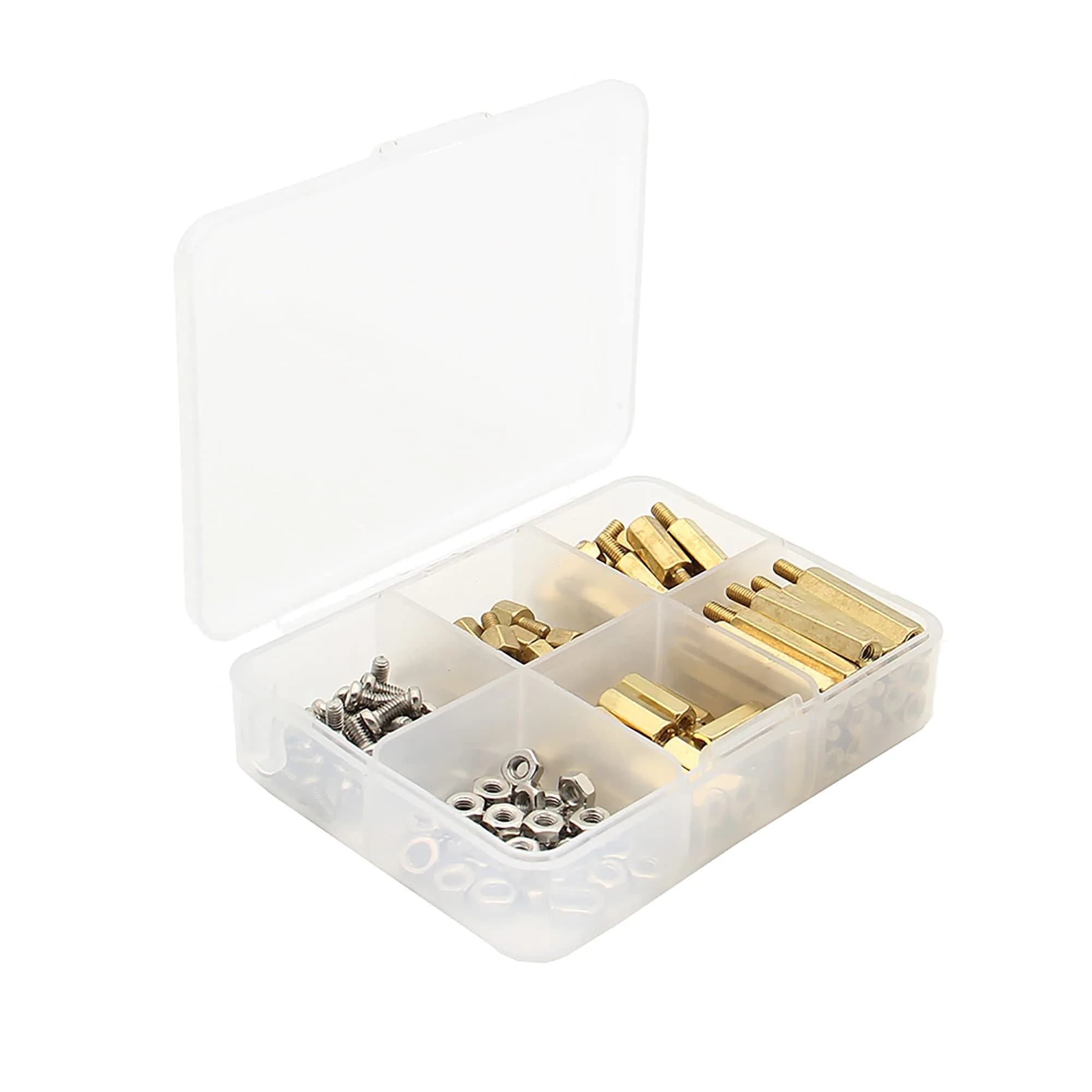 Geekworm M2.5 Brass Hex Spacer/Standoffs Screws Nuts Kit for Raspberry Pi 5/4B/3B+ 100Pcs | Installation Tool with Storage Case - view 7