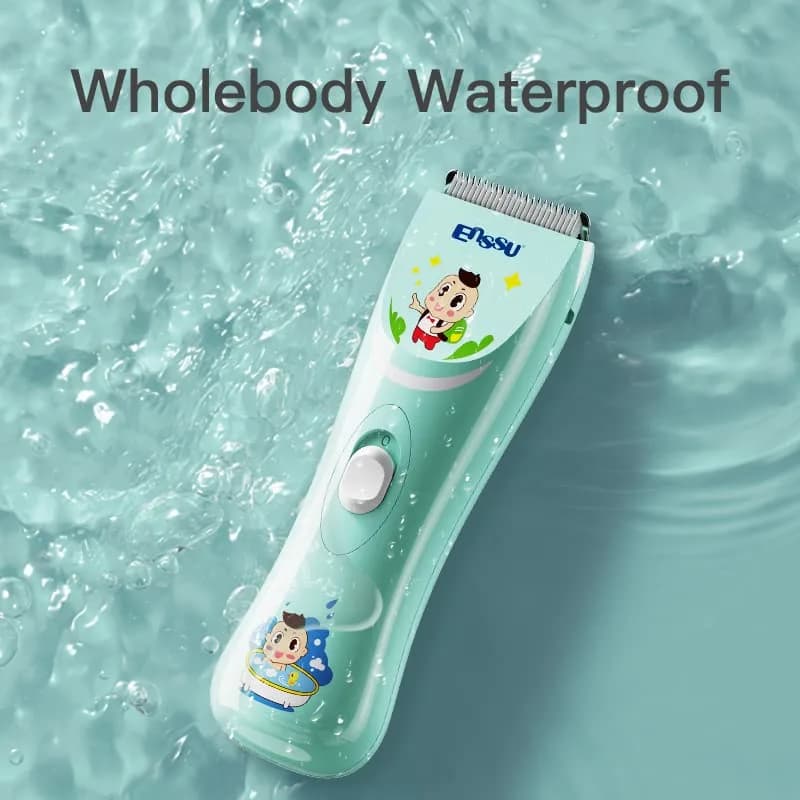 ENSSU Baby Hair Clippers Lower Noise Hair Clippers for Kids/Children, Light Green, 3mm-12mm thumbnail 2
