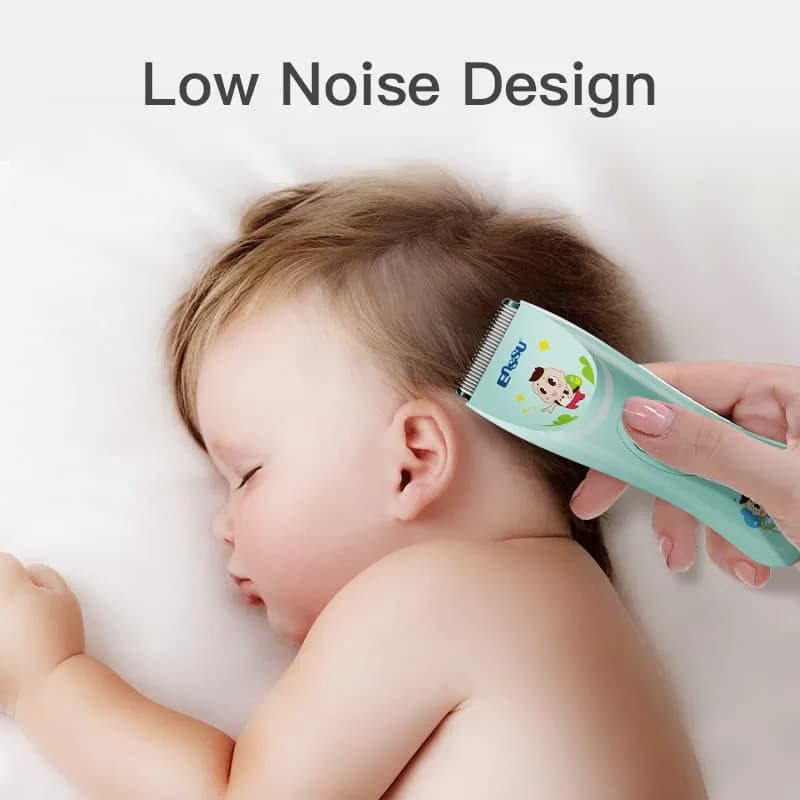 ENSSU Baby Hair Clippers Lower Noise Hair Clippers for Kids/Children, Light Green, 3mm-12mm thumbnail 4