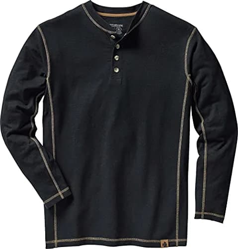 Legendary Whitetails Mens Henley Long Sleeve Casual Fit Shirt | Soft Cotton-Poly Blend, Rugged Style, True to Size (70-120c) thumbnail 1