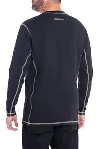 Legendary Whitetails Mens Henley Long Sleeve Casual Fit Shirt | Soft Cotton-Poly Blend, Rugged Style, True to Size (70-120c) thumbnail 2