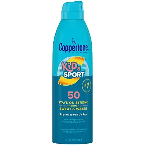 Coppertone Kids Continuous Sunscreen Spray SPF 50 | Water Resistant, 5.5 Oz, Pediatrician Recommended thumbnail 1