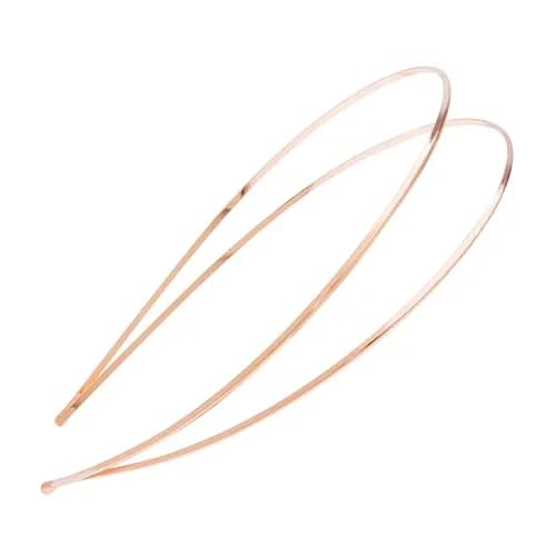 L. Erickson Metal Double Headband - Rose Gold | Non-Slip Fit, Comfortable All-Day Wear thumbnail 1