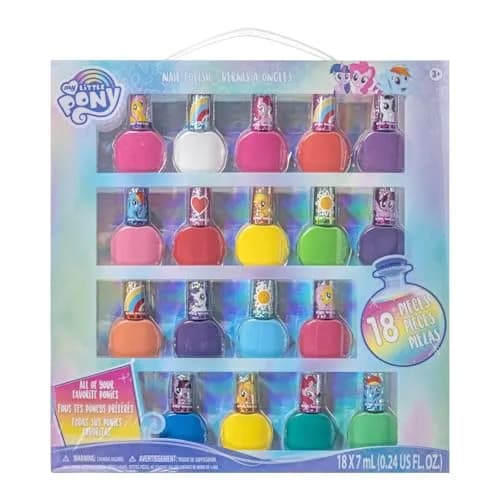 Townley Girl My Little Pony Peel-Off Nail Polish Set | 18 Colors, Ages 3+ thumbnail 1