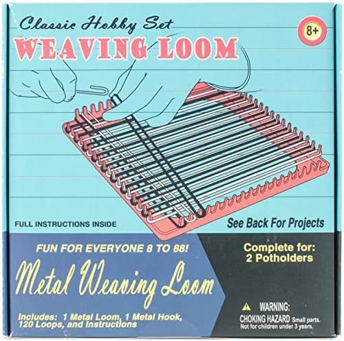Pepperell Weaving Loom Retro Craft Kit, Red, 1 Count | Complete DIY Art & Craft Kit for All Ages thumbnail 1
