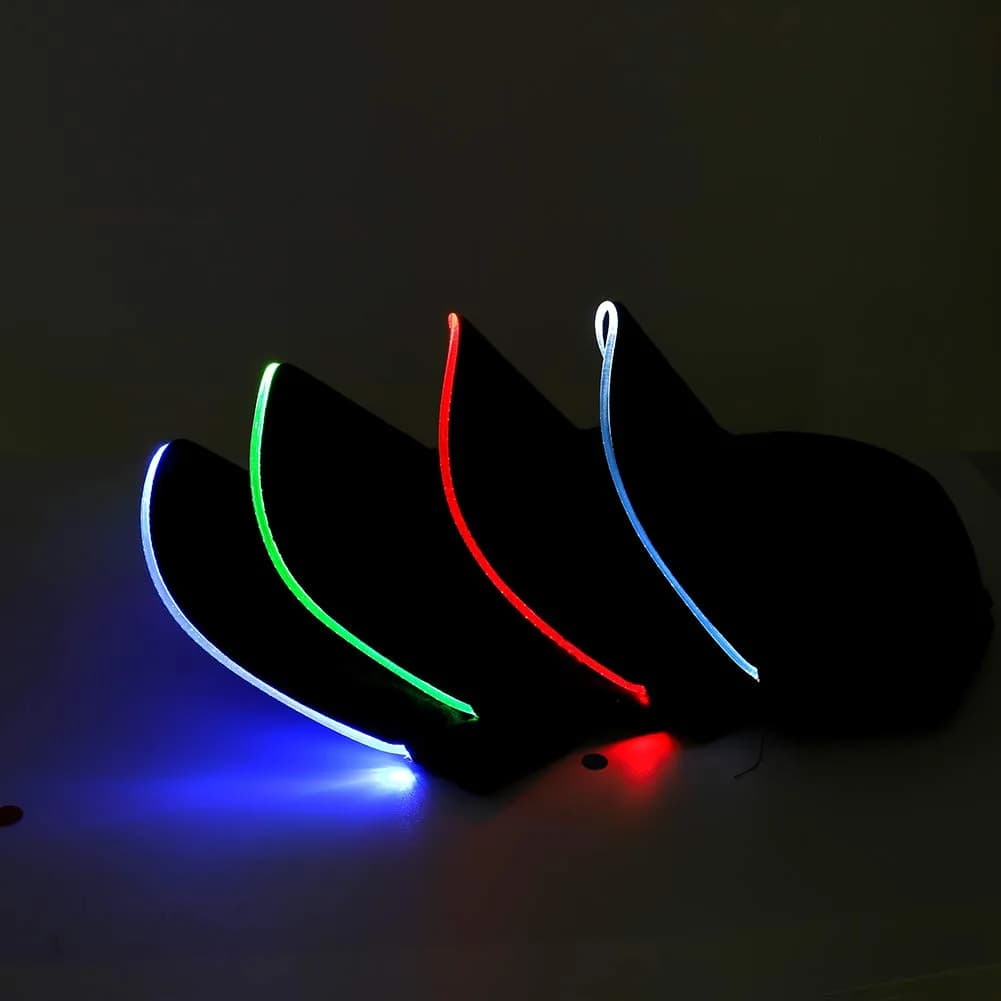 JIGUOOR LED Baseball Cap with Light Up Feature, Blue, 1 Unit | Adjustable Cotton Cap for Night Events - view 2