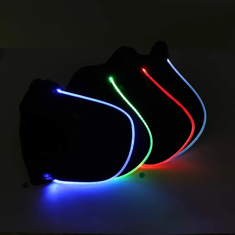 JIGUOOR LED Light Up Baseball Cap, Battery Powered, Green, 100g (3.5oz) | Adjustable Cotton Cap for Night Events - view 2